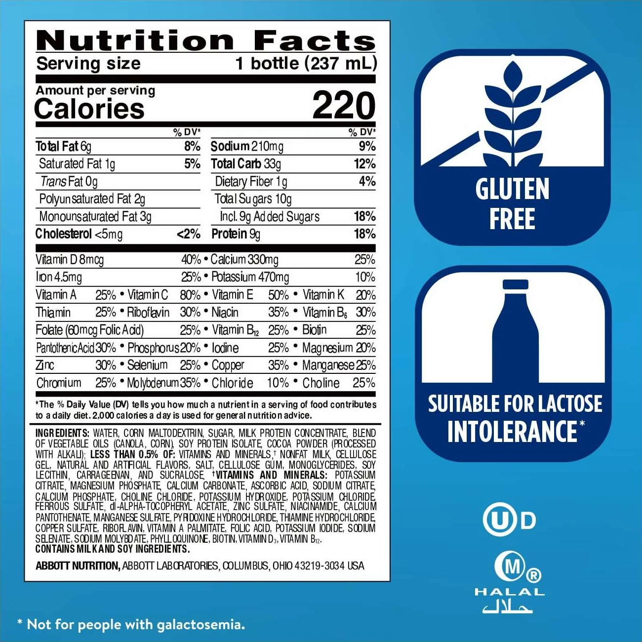 Ensure Original Milk Chocolate Nutrition Shake – 237 mL