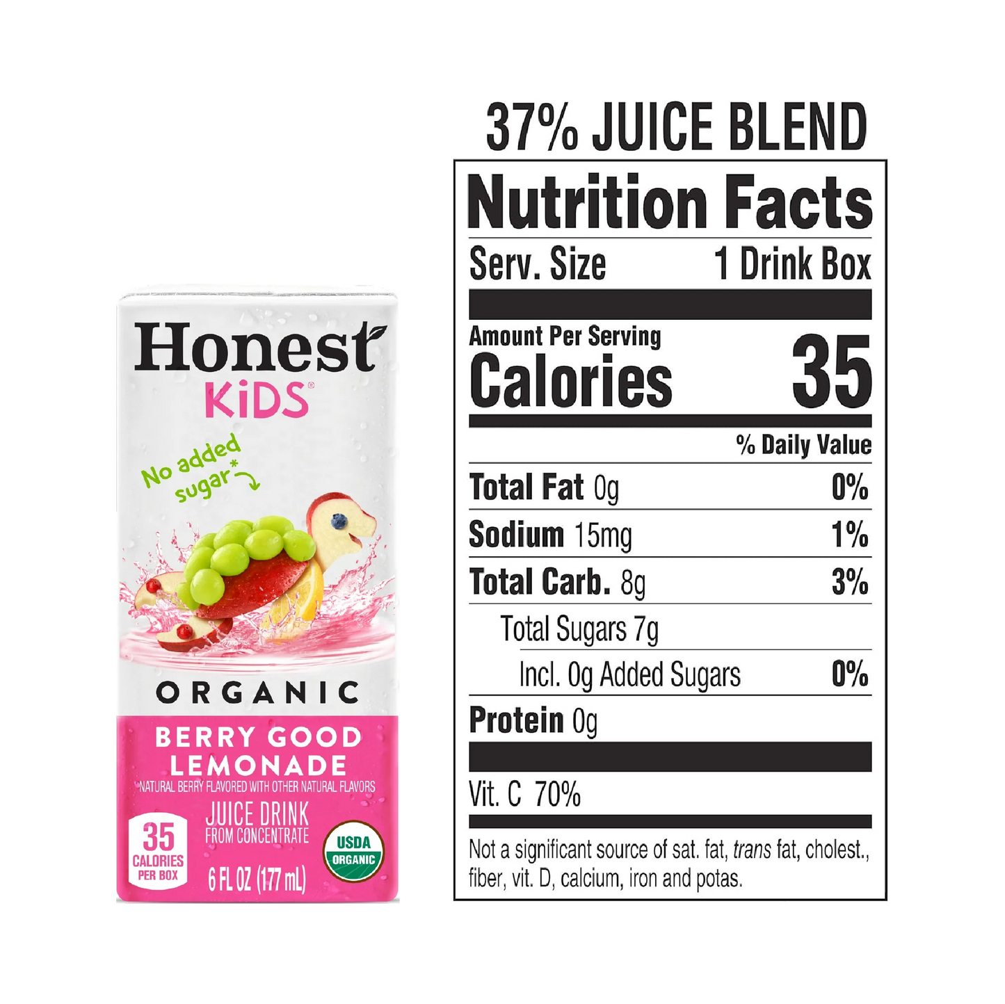 Honest Kids Berry Good Lemonade Fruit Juice – 177 mL