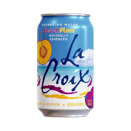 LaCroix Beach Plum Flavored Sparkling Water – 355 mL