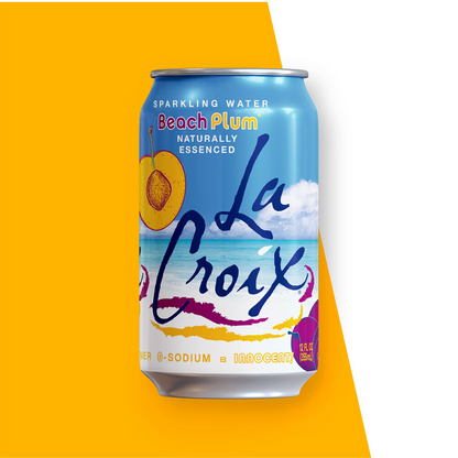 LaCroix Beach Plum Flavored Sparkling Water – 355 mL