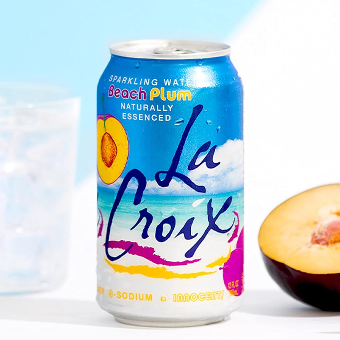 LaCroix Beach Plum Flavored Sparkling Water – 355 mL