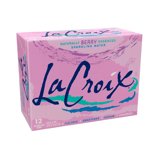 LaCroix Berry Flavored Sparkling Water – 355 mL, 12 ct
