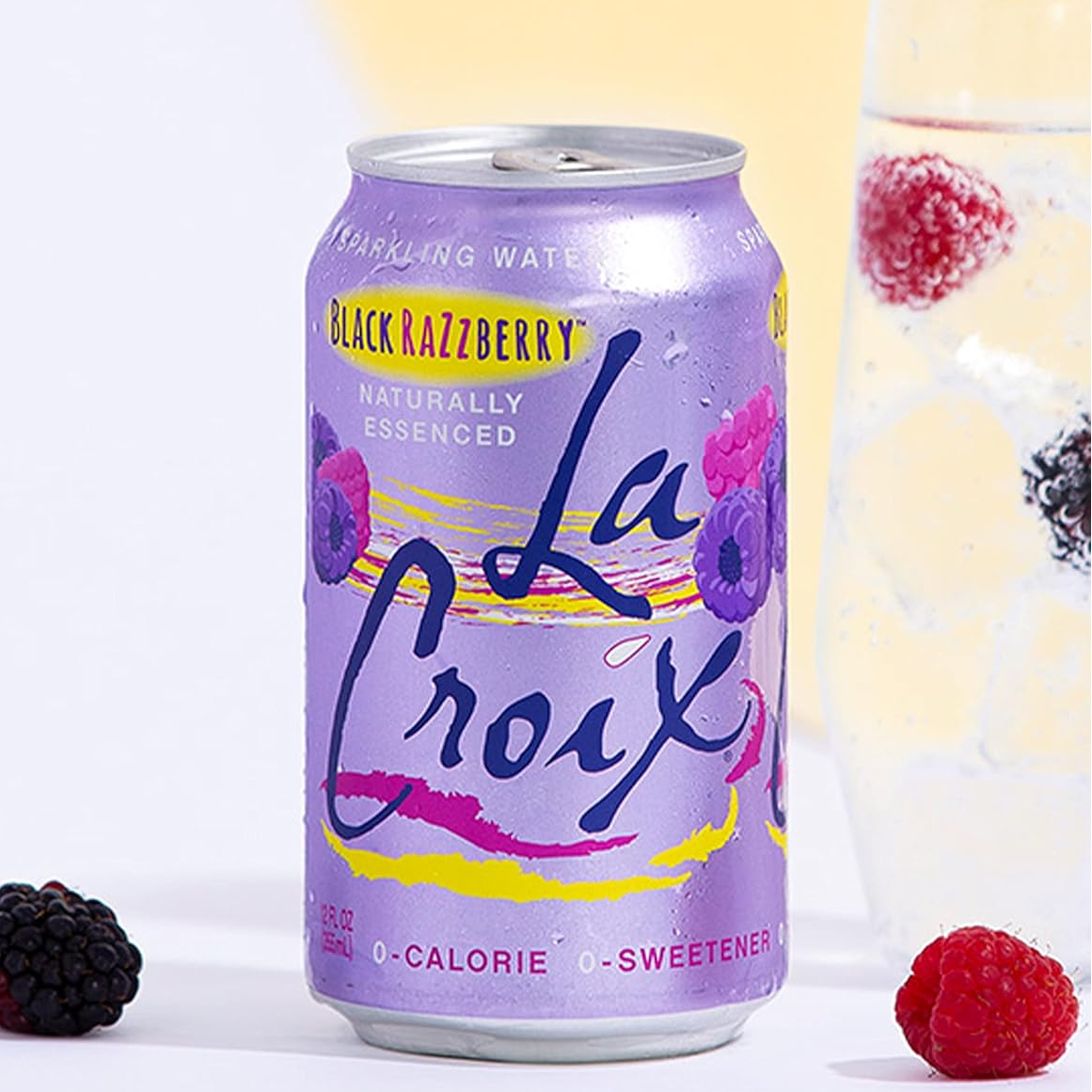 LaCroix Black Razz Berry Flavored Sparkling Water – 355 mL
