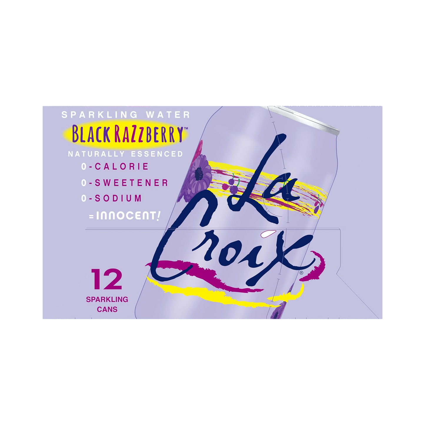 LaCroix Black Razz Berry Flavored Sparkling Water – 355 mL, 12 ct
