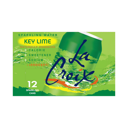 LaCroix Key Lime Flavored Sparkling Water – 355 mL, 12 ct