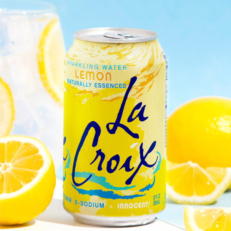 LaCroix Lemon Flavored Sparkling Water – 355 mL