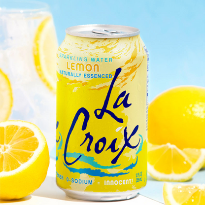 LaCroix Lemon Flavored Sparkling Water – 355 mL