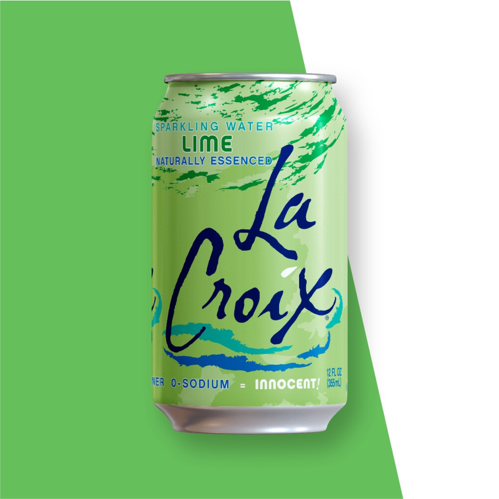 LaCroix Lime Flavored Sparkling Water – 355 mL, 12 ct