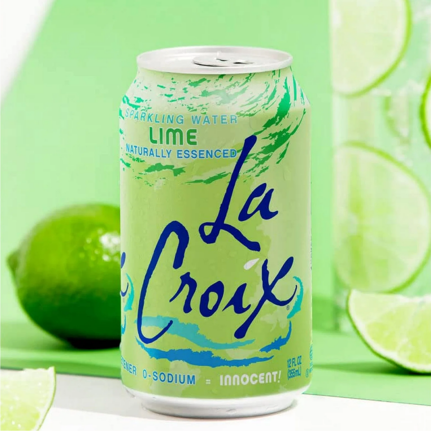 LaCroix Lime Flavored Sparkling Water – 355 mL, 12 ct