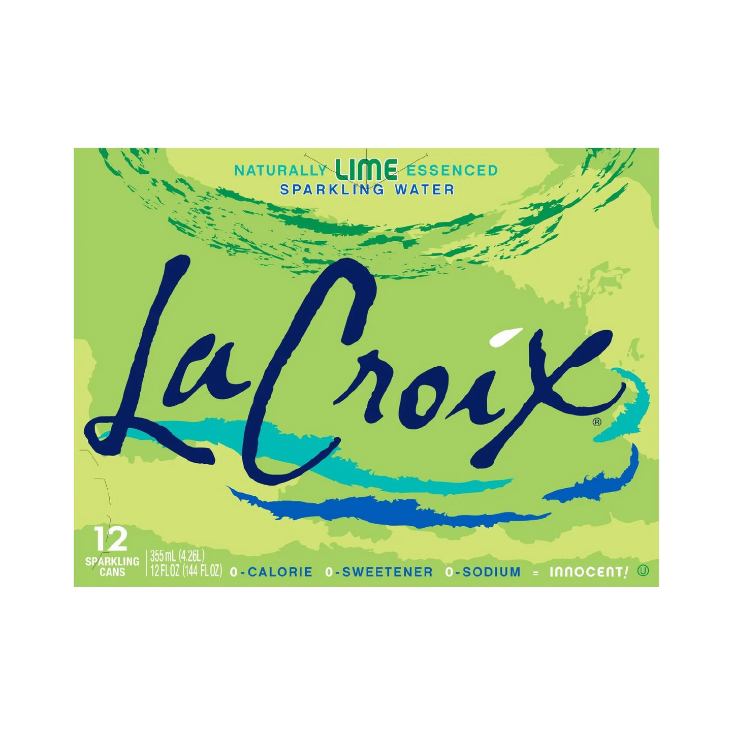 LaCroix Lime Flavored Sparkling Water – 355 mL, 12 ct