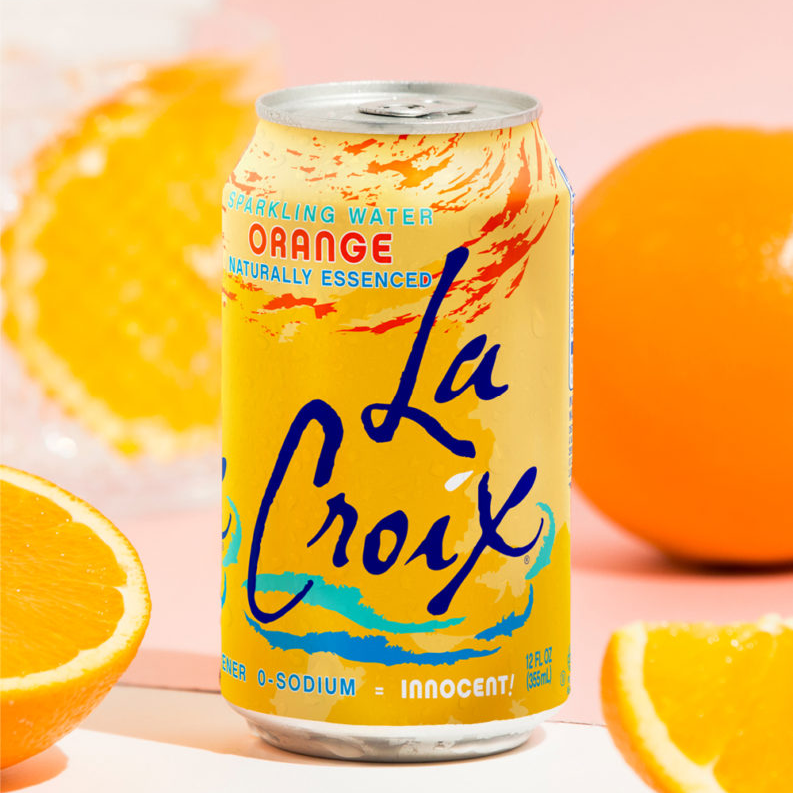LaCroix Orange Flavored Sparkling Water – 355 mL