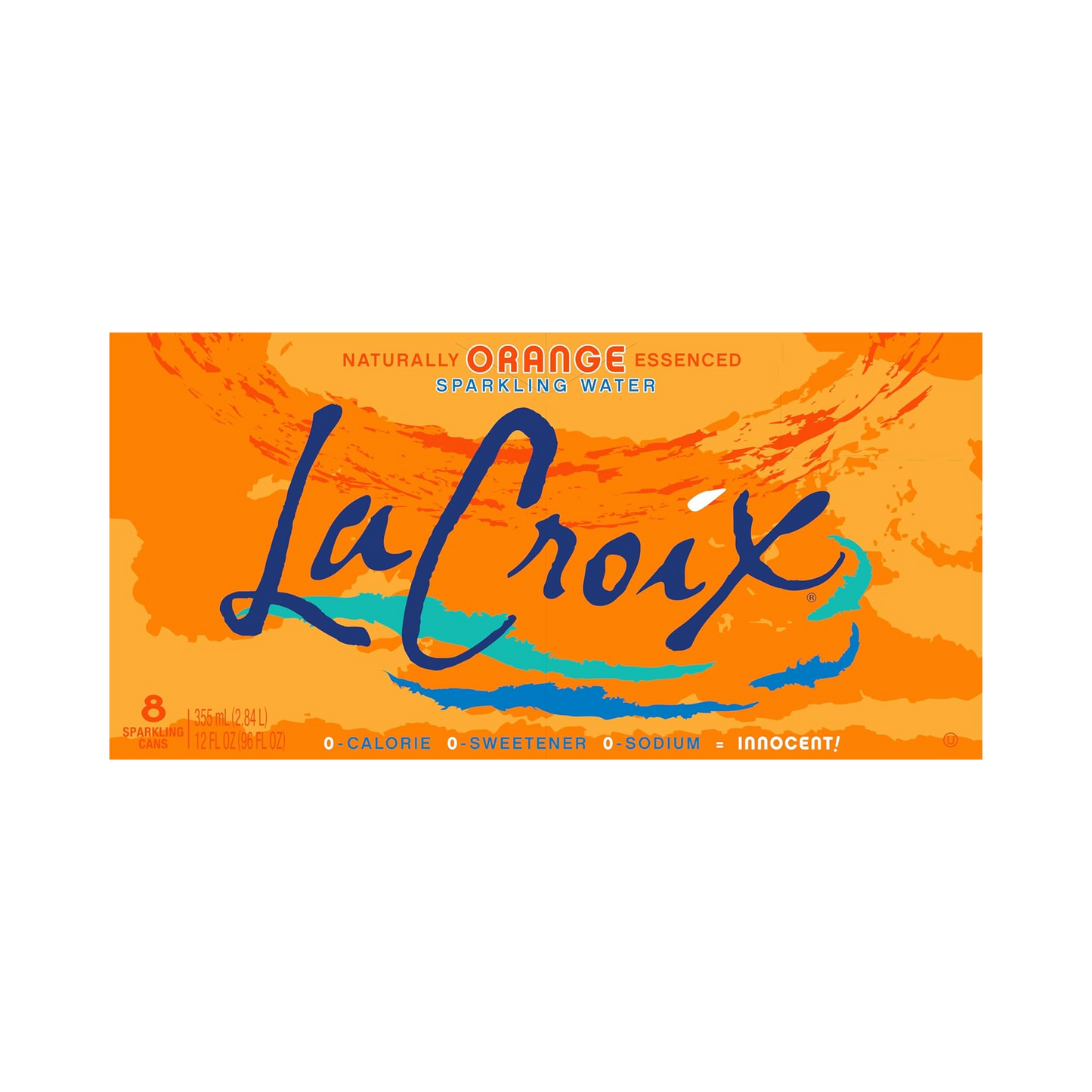 LaCroix Orange Flavored Sparkling Water - 355 mL, 8 ct