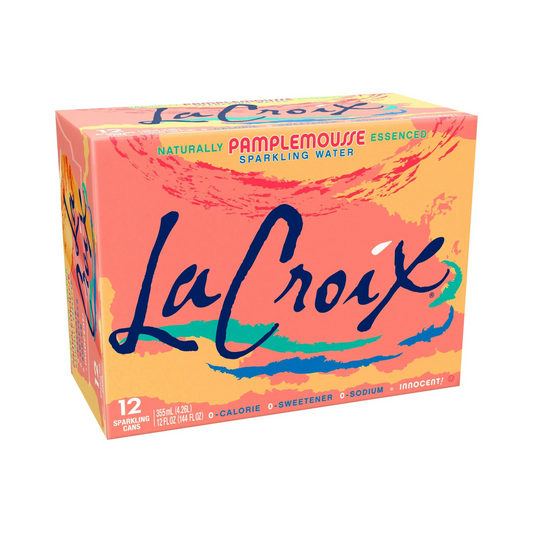 LaCroix Pamplemousse Flavored Sparkling Water – 355 mL, 12 ct
