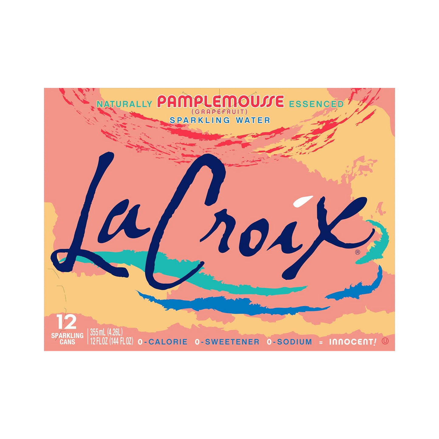 LaCroix Pamplemousse Flavored Sparkling Water – 355 mL, 12 ct
