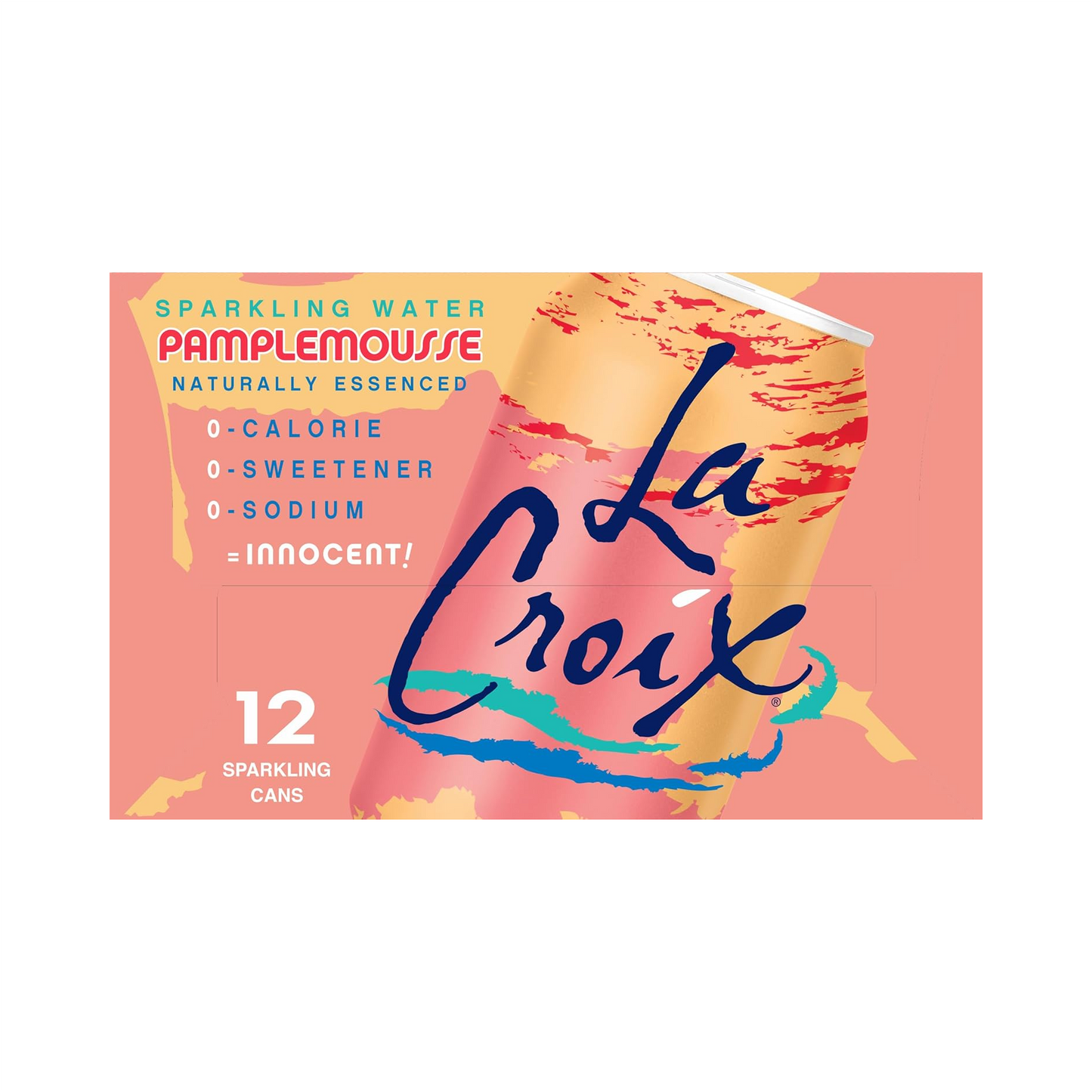 LaCroix Pamplemousse Flavored Sparkling Water – 355 mL, 12 ct