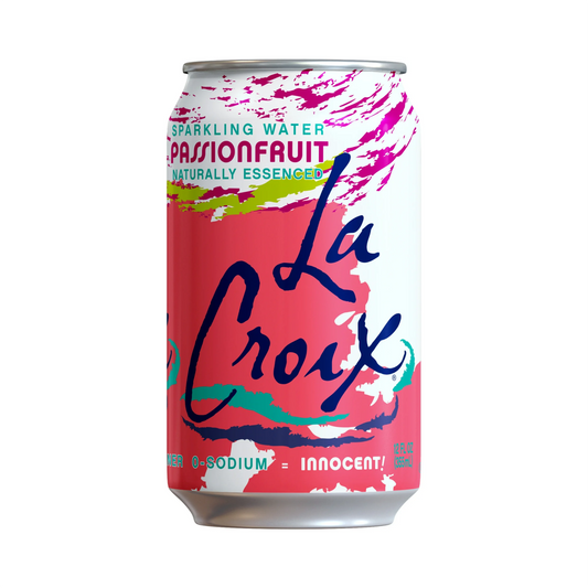 LaCroix Passion Fruit Flavored Sparkling Water – 355 mL