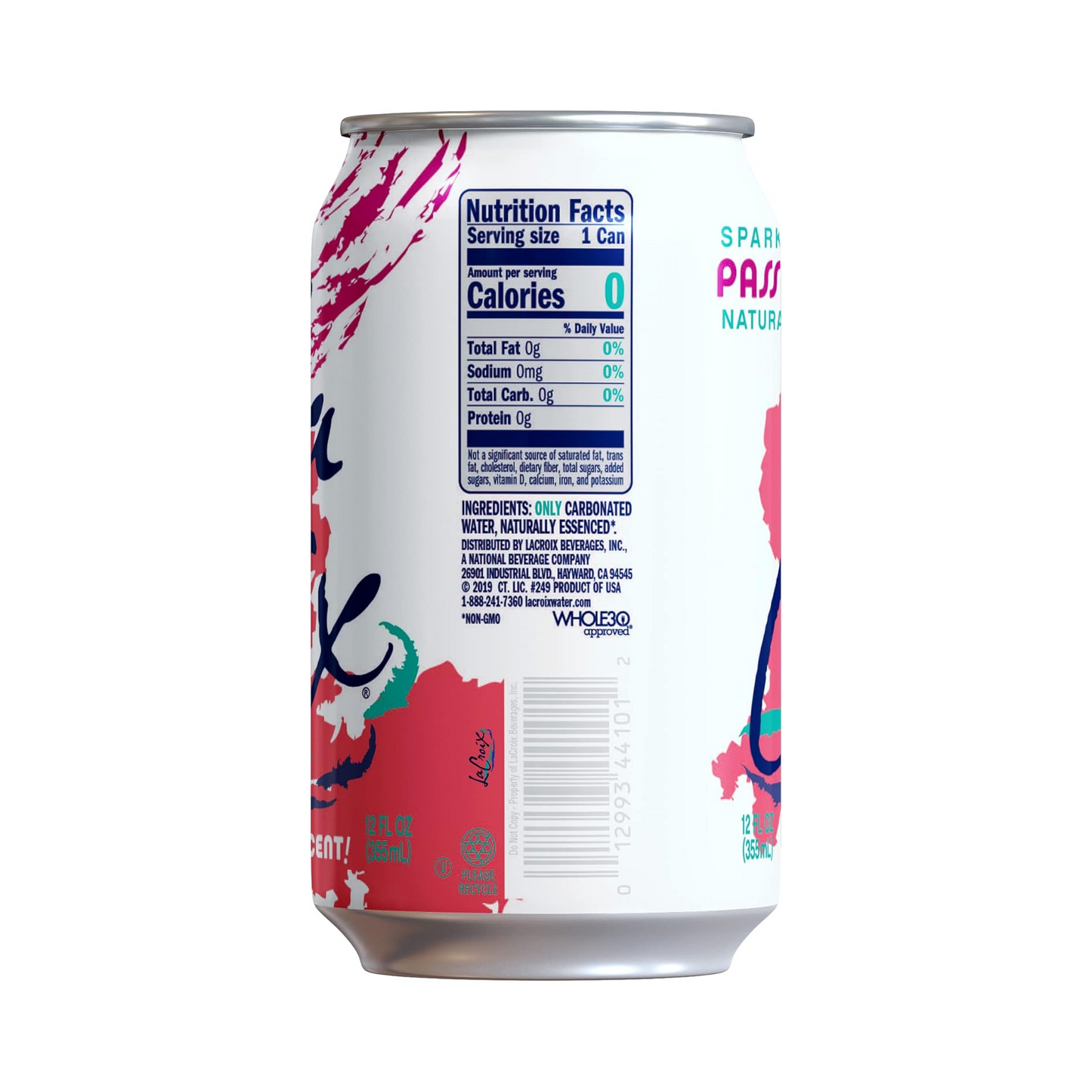 LaCroix Passion Fruit Flavored Sparkling Water – 355 mL