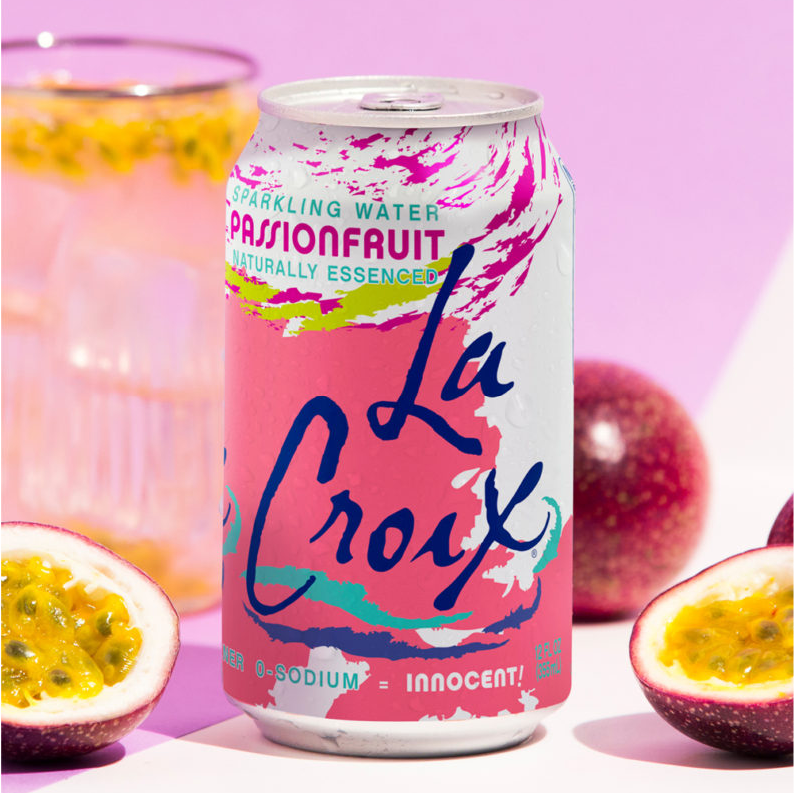 LaCroix Passion Fruit Flavored Sparkling Water – 355 mL