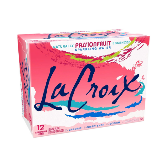 LaCroix Passion Fruit Flavored Sparkling Water – 355 mL, 12 ct