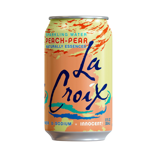 LaCroix Peach-Pear Flavored Sparkling Water – 355 mL
