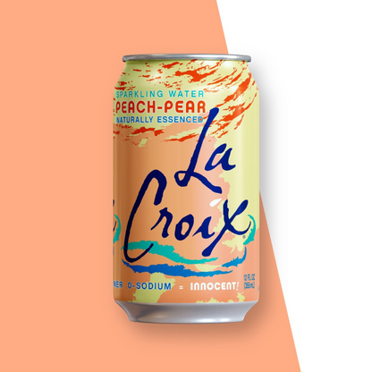 LaCroix Peach-Pear Flavored Sparkling Water – 355 mL