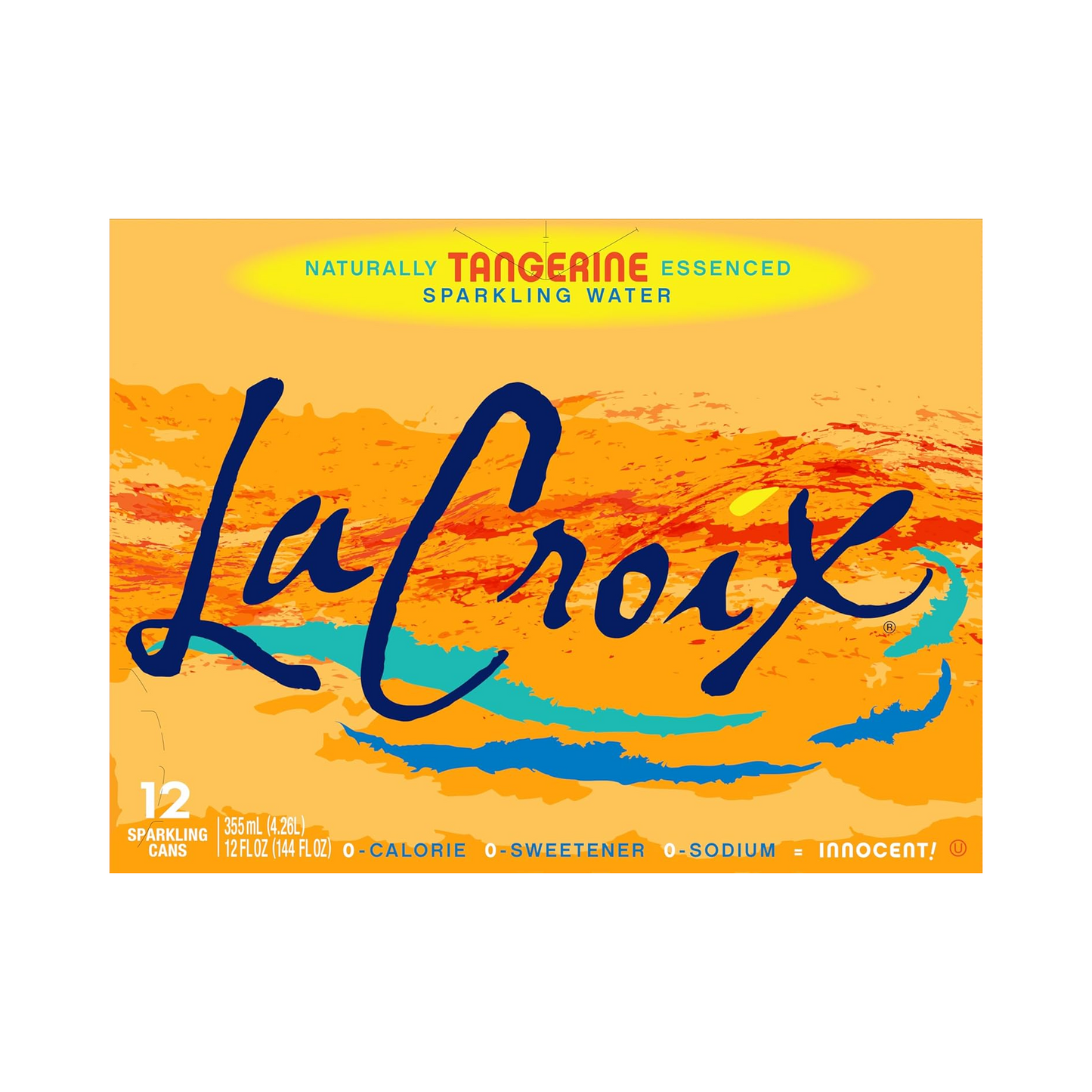 LaCroix Tangerine Flavored Sparkling Water – 355 mL, 12 ct