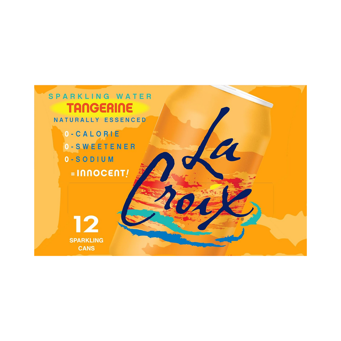 LaCroix Tangerine Flavored Sparkling Water – 355 mL, 12 ct
