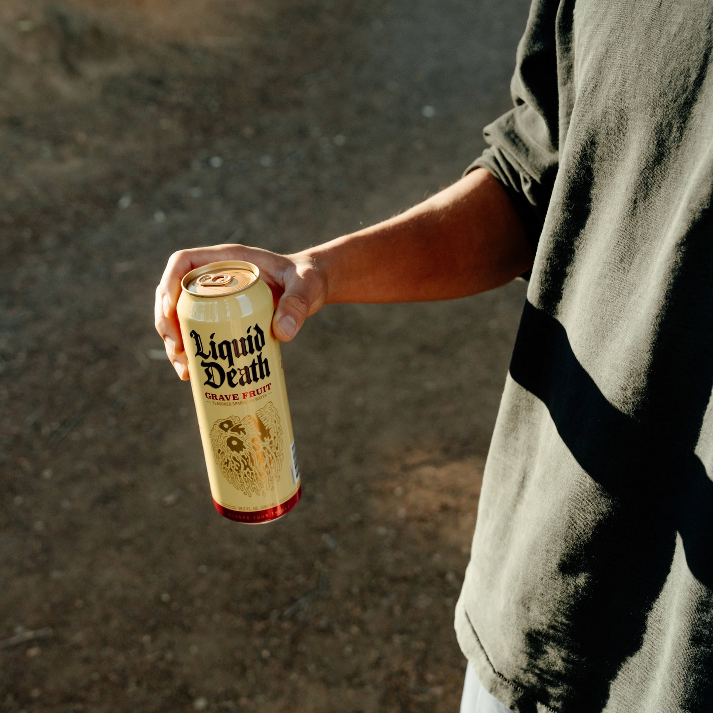 Liquid Death Grave Fruit, Grapefruit Flavored Sparkling Water – 568 mL