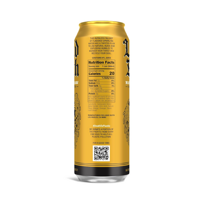 Liquid Death Mango Chainsaw, Mango Flavored Sparkling Water – 568 mL