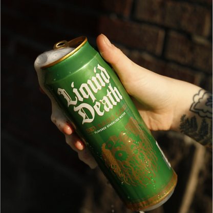 Liquid Death Severed Lime, Lime Flavored Sparkling Water – 568 mL