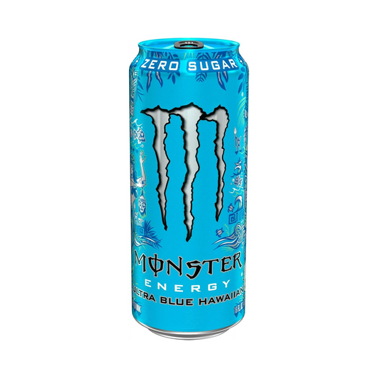 Monster Energy Ultra Blue Hawaiian, Sugar Free Energy Drink – 473 mL