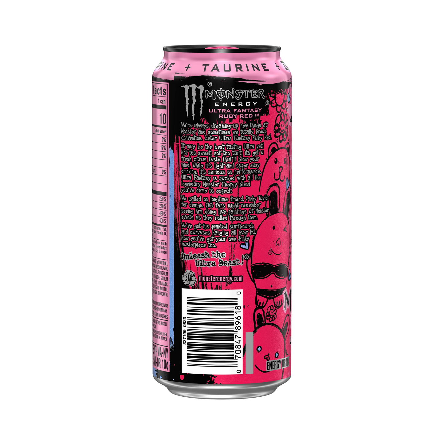Monster Energy Ultra Fantasy Ruby Red, Sugar Free Energy Drink – 473 mL