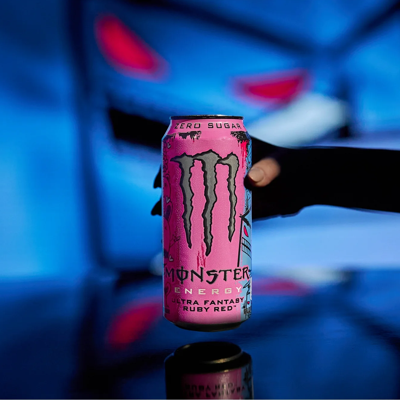 Monster Energy Ultra Fantasy Ruby Red, Sugar Free Energy Drink – 473 mL