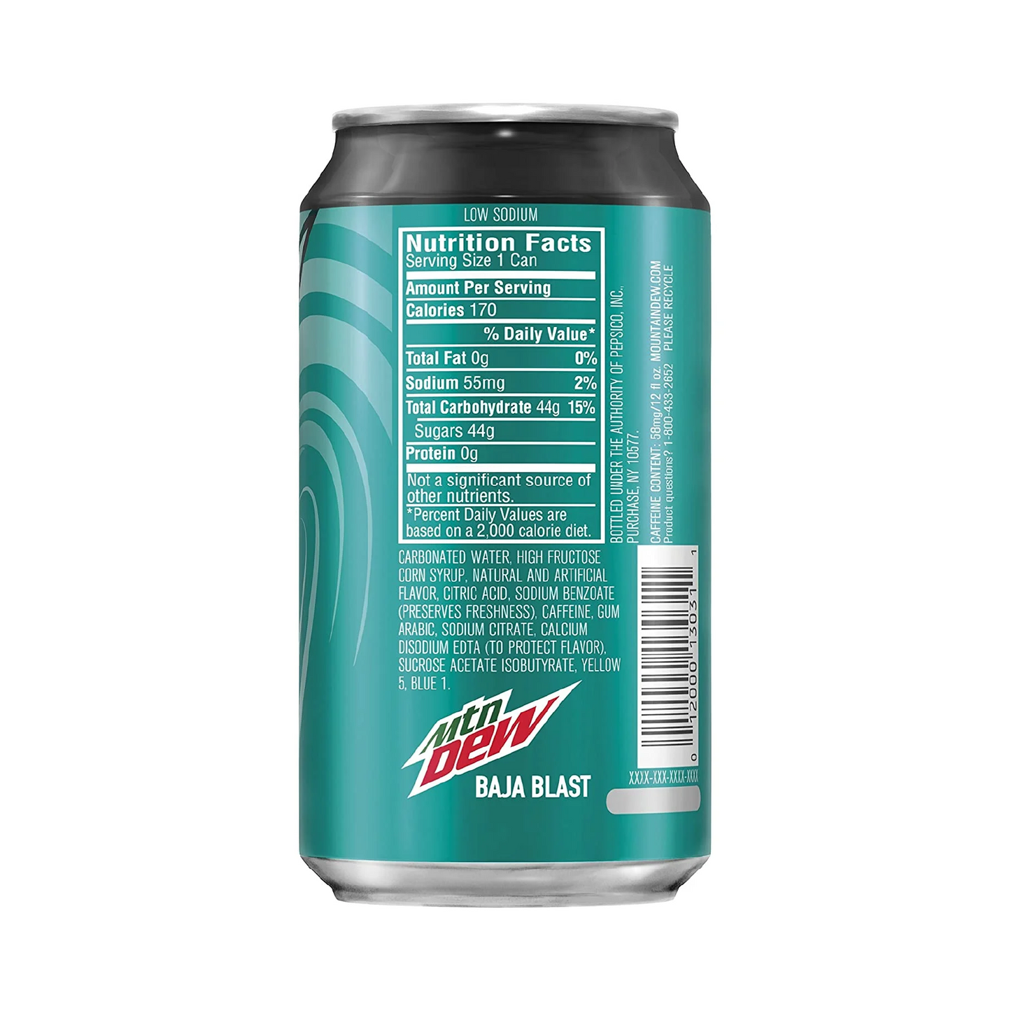 Mountain Dew Baja Blast Tropical Lime Soda – 355 mL