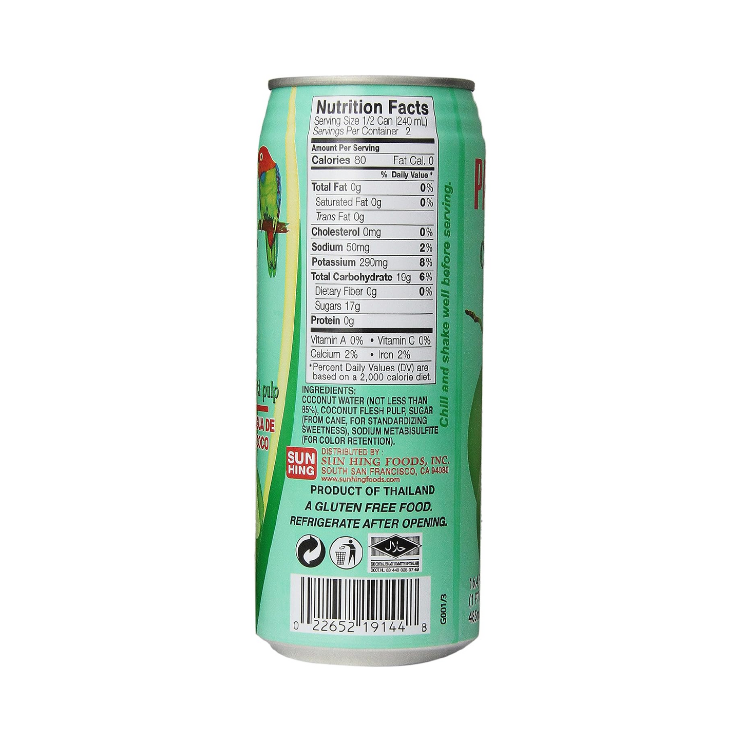 Parrot Coconut Water with Pulp – 485 mL
