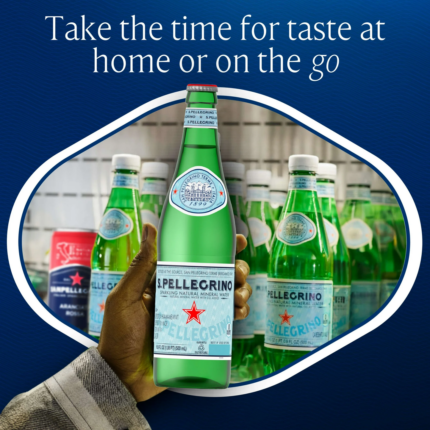 S.Pellegrino Sparkling Natural Mineral Water – 750 mL