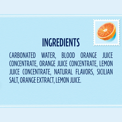 San Pellegrino CIAO Blood Orange Flavored Sparkling Water – 330 mL