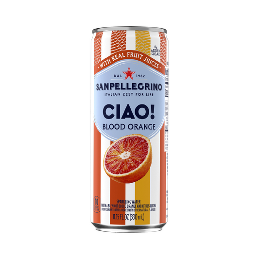 San Pellegrino CIAO Blood Orange Flavored Sparkling Water – 330 mL