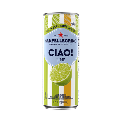 San Pellegrino CIAO Lime Flavored Sparkling Water – 330 mL