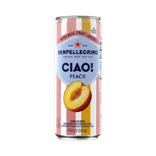 San Pellegrino CIAO Peach Flavored Sparkling Water – 330 mL