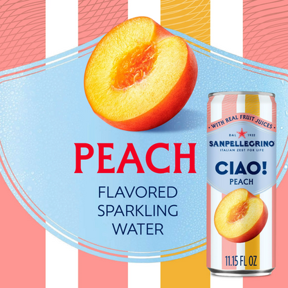 San Pellegrino CIAO Peach Flavored Sparkling Water – 330 mL