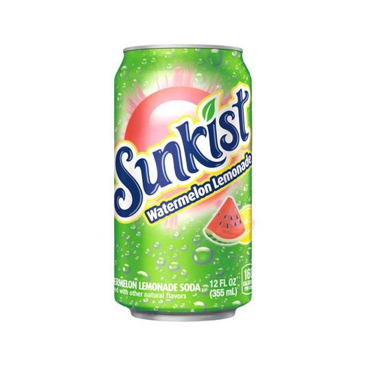 Sunkist Watermelon Lemonade Soda – 355 mL