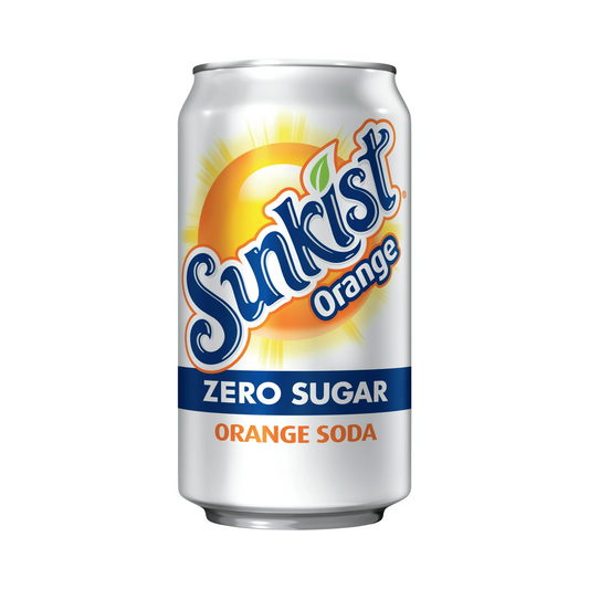 Sunkist Zero Sugar Orange Soda – 355 mL