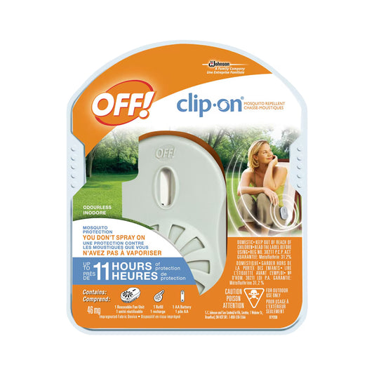 Off Clip on Mosquito Repellent – 1 fan + 1 refill
