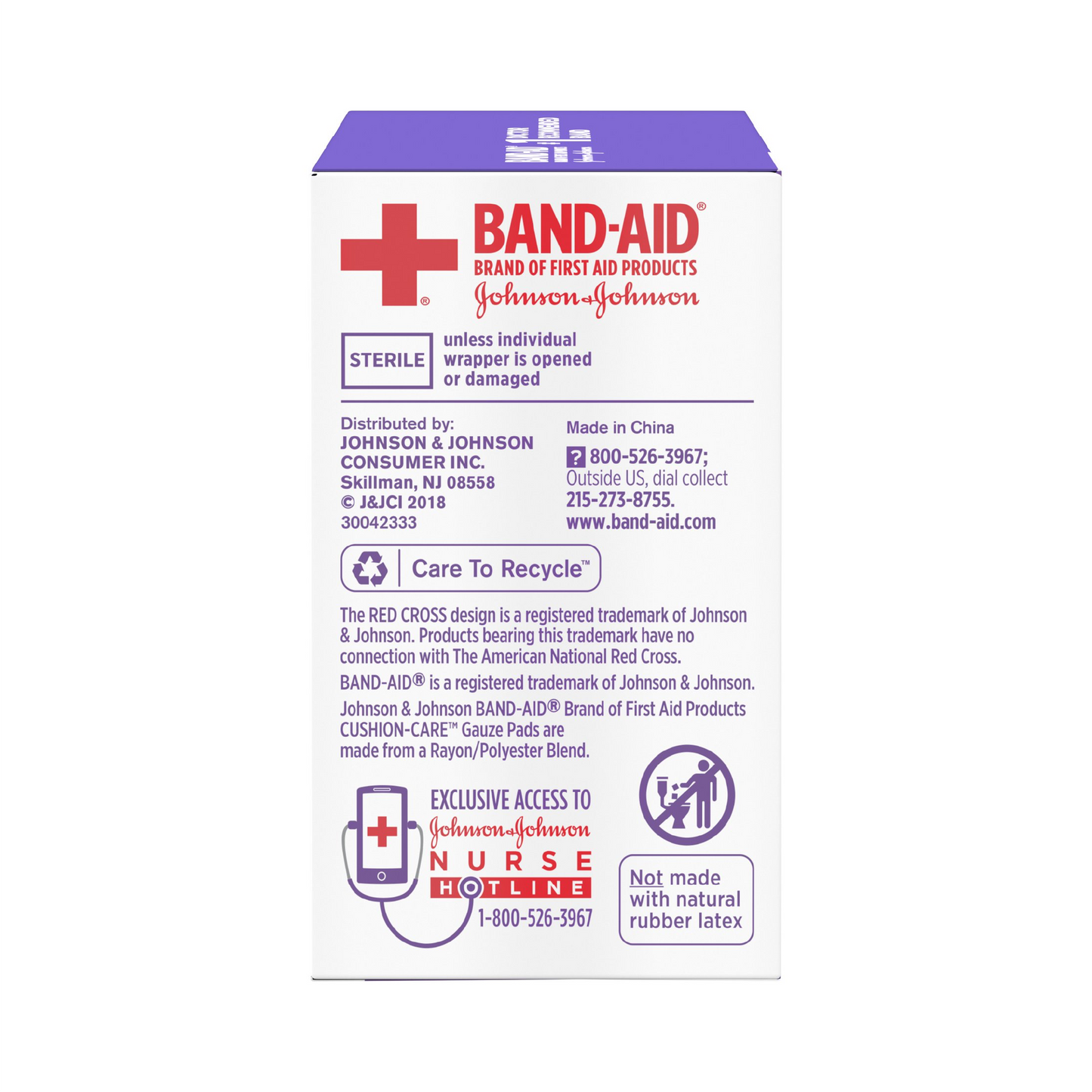 Band-Aid Cushion Care Gauze Pads, 2 in x 2 in – 10 ct