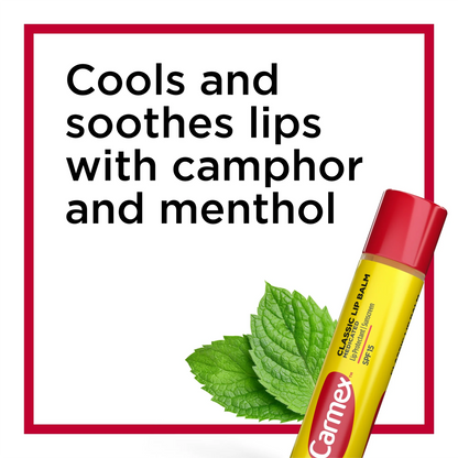 Carmex Classic Medicated Lip Balm Stick – SPF15, 4.25 g