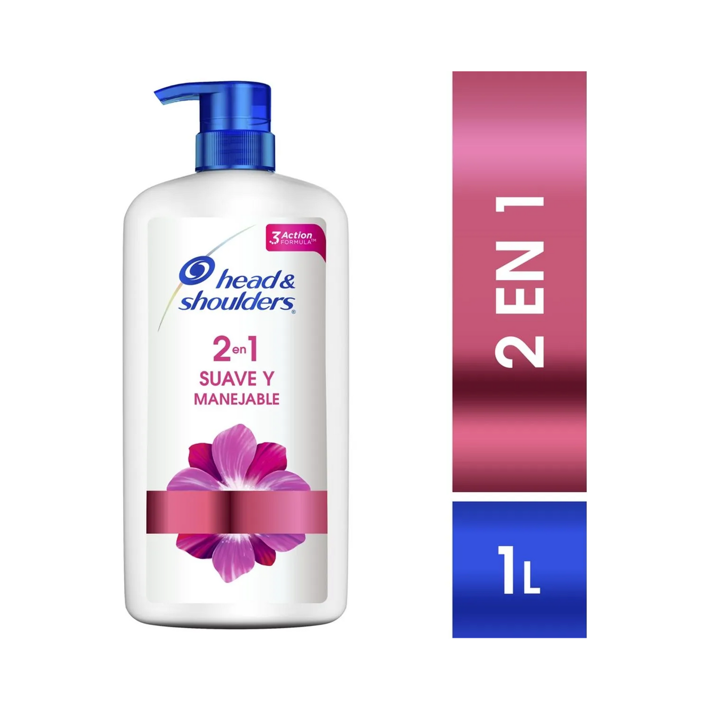 Head & Shoulders 2-in-1 Anti Dandruff Shampoo + Conditioner, Smooth and Silky - 1 L