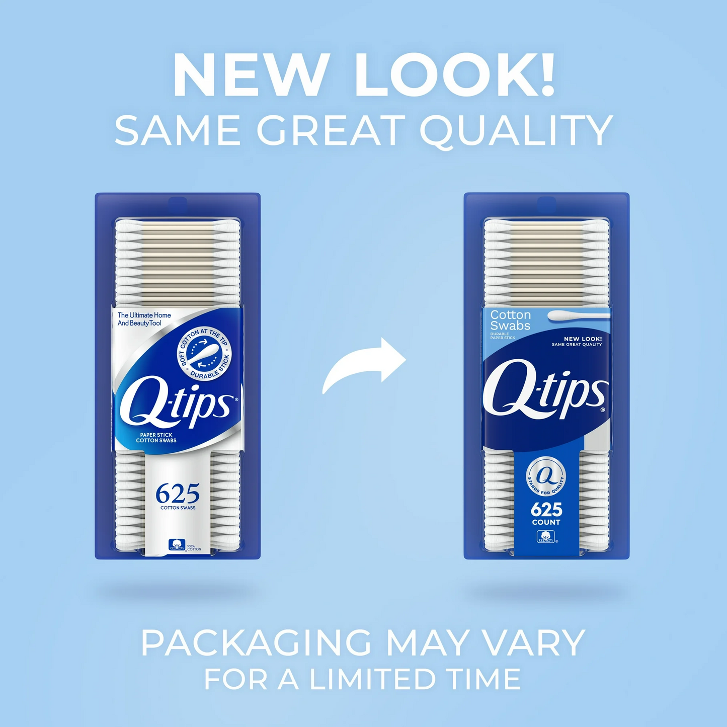 Q-tips Cotton Swabs – 625 ct