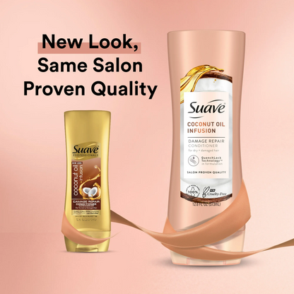 Suave Damage Repair Conditioner, Coconut Oil Infusion - 373 mL