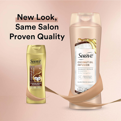 Suave Damage Repair Shampoo, Coconut Oil Infusion - 373 mL